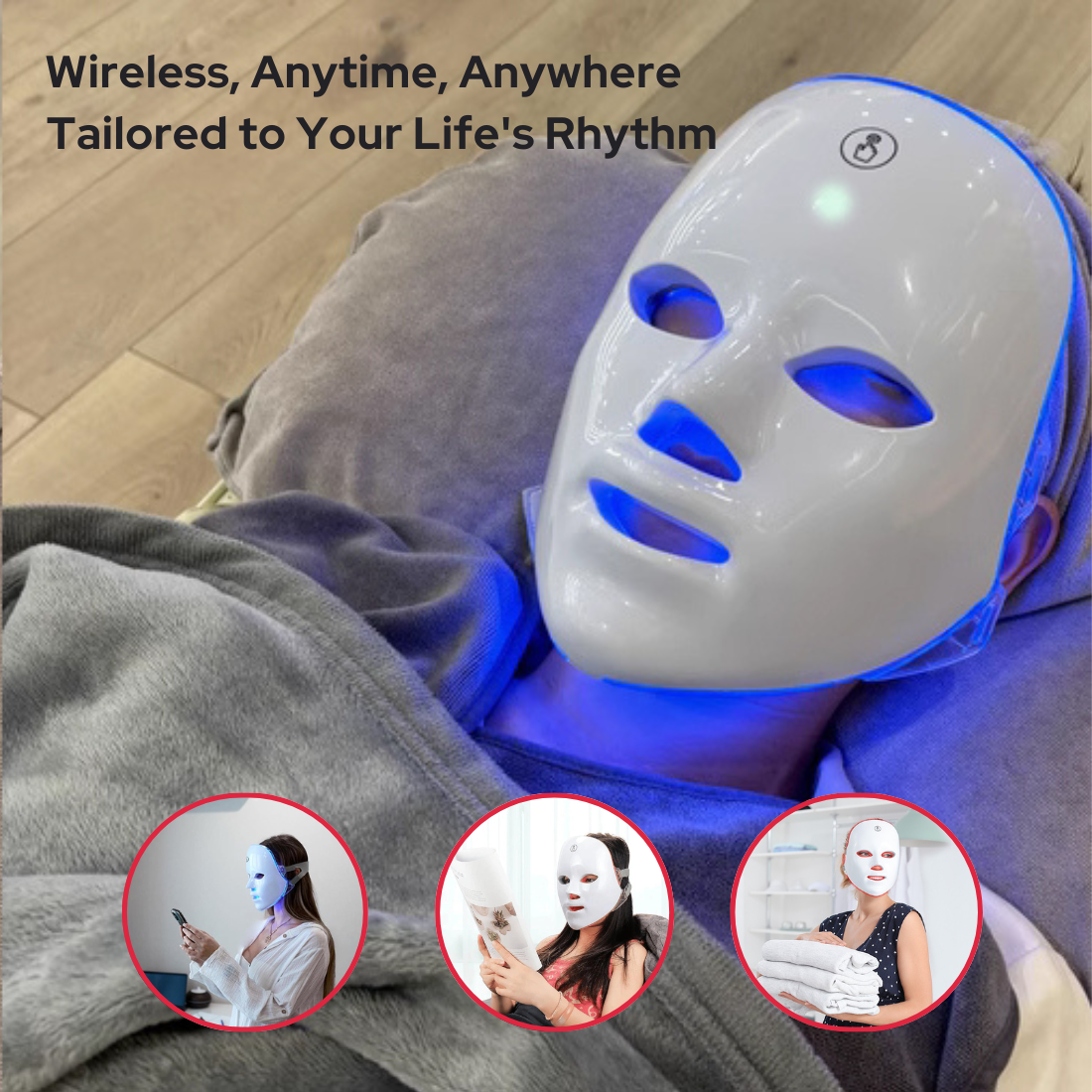 Wireless LED Light Therapy Mask